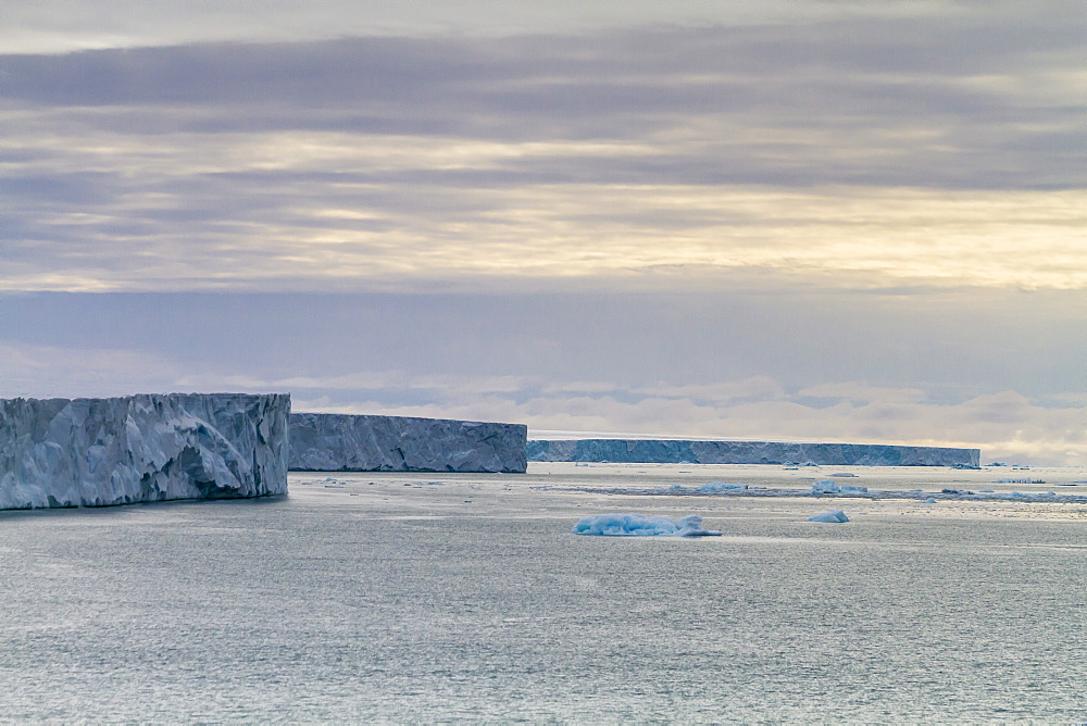 Negribreen (Negri Glacier), Olav V Land, Spitsbergen, Svalbard Archipelago, Norway, Scandinavia, Europe 