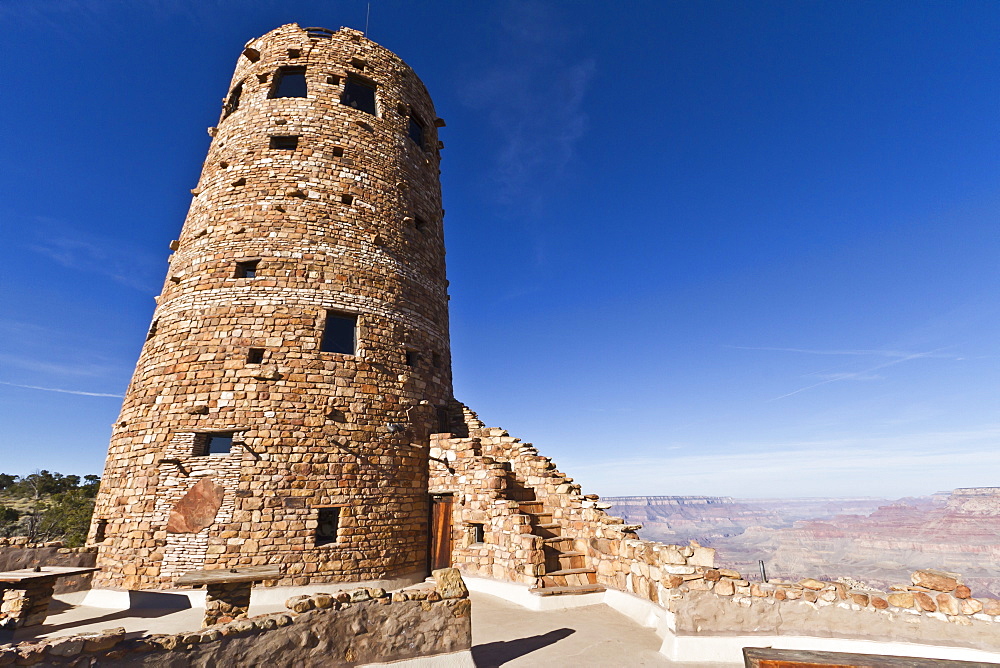 Desert View Watchtower, Grand Canyon National Park, UNESCO World Heritage Site, Northern Arizona, United States of America, North America