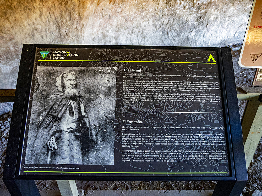 La Cueva rock shelter is an archeological site occupied from almost 5,000 BC, Dripping Springs Trail, Las Cruces, New Mexico, United States of America, North America