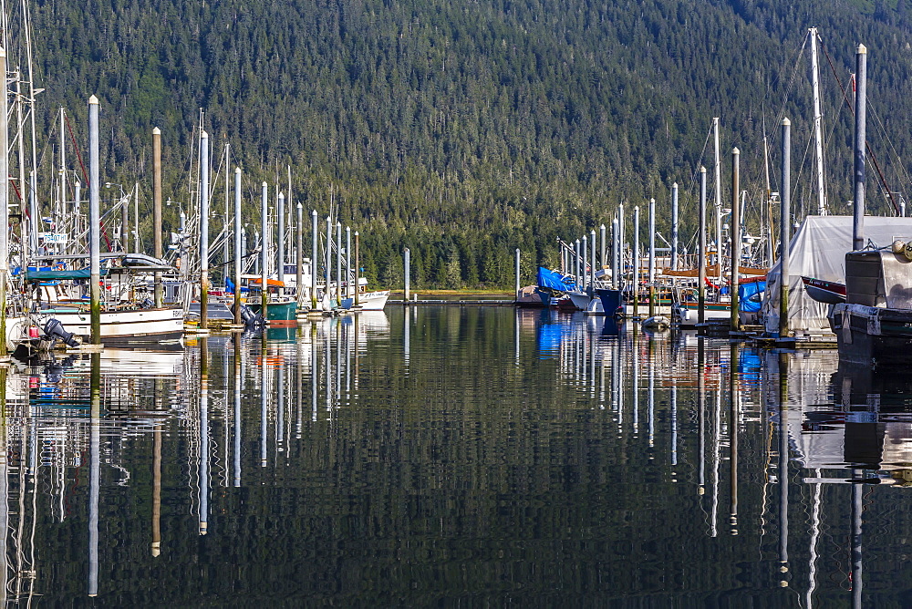 The Norwegian fishing town of Petersburg, Southeast Alaska, United States of America, North America