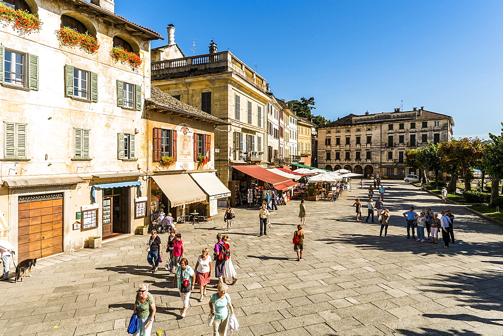 Piazza Mario Motta, Orta San Giulio, Piedmont, Italy