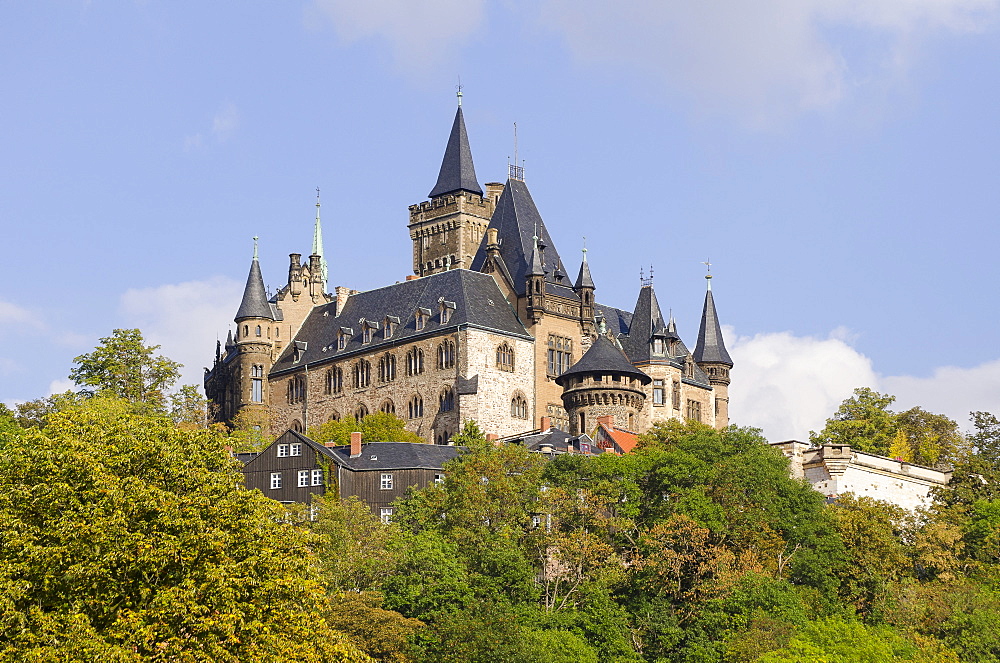 Wernigerode castle, Harz, Saxony-Anhalt, Germany, Europe