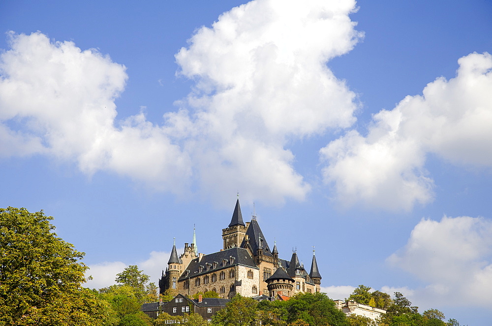 Wernigerode castle, Harz, Saxony-Anhalt, Germany, Europe