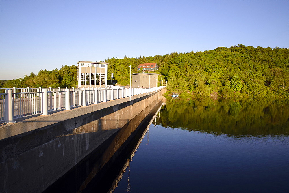 Rappbode reservoir, Harz, Saxony-Anhalt, Germany, Europe