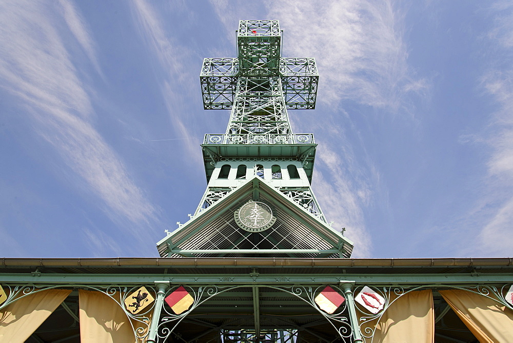 Joseph cross, observation tower near Stolberg, Harz, Saxony-Anhalt, Germany, Europe