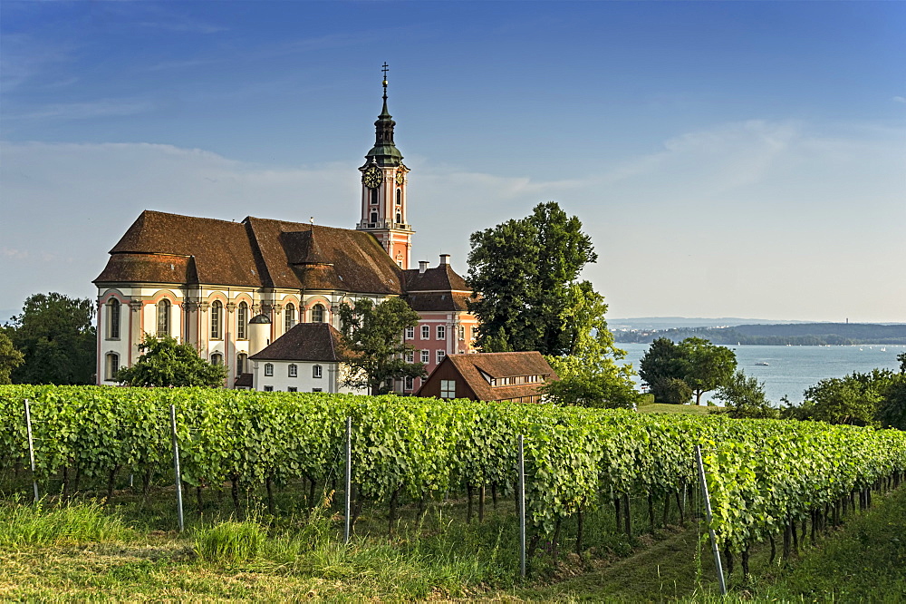 Birnau pilgrimage church, Lake Constance, Uhldingen-Muehlhofen, Baden-Wuerttemberg, Germany