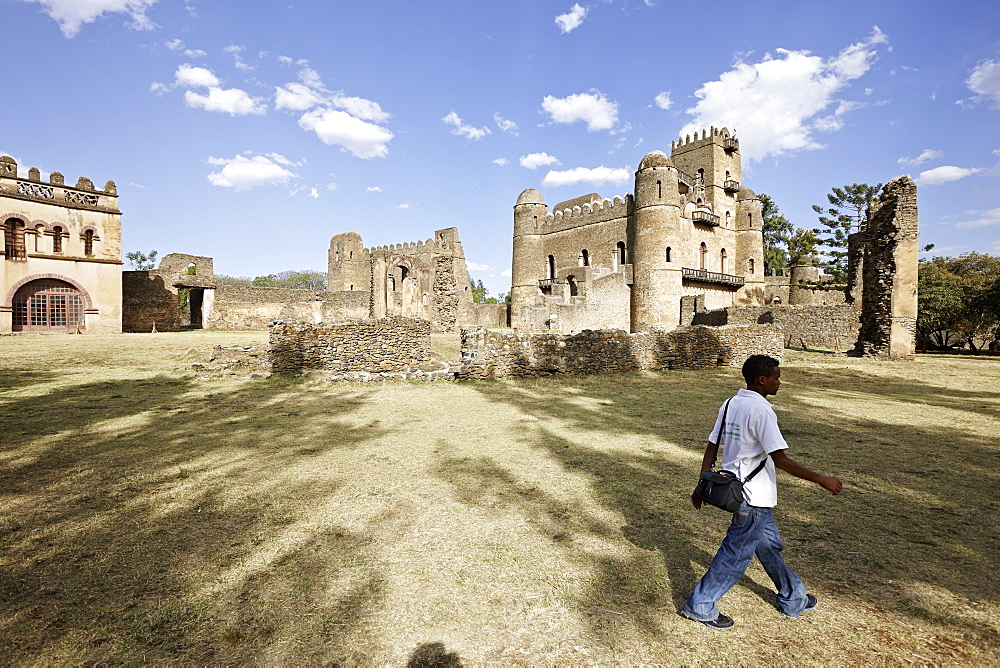 Fasil Ghebbi fortress, Gondar, Amhara region, Ethiopia