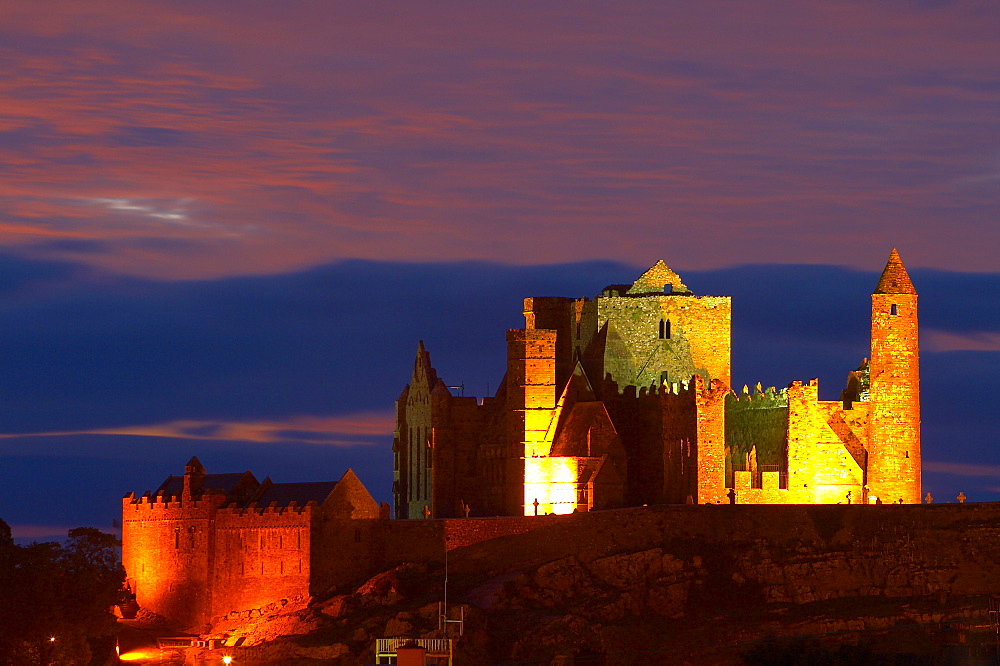 outdoor photo, sunset, Rock of Cashel, Cashel, County Tipperary, Ireland, Europe