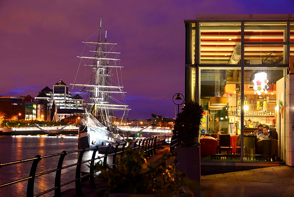 view from the Docklands over the Liffey River, Dublin, Ireland