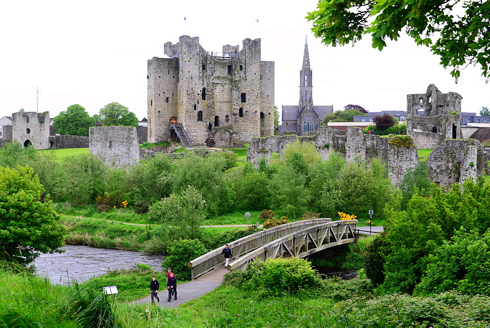 Trim castle, Trim in the Boyne valley, East coast, north of Dublin, County Meath, Ireland