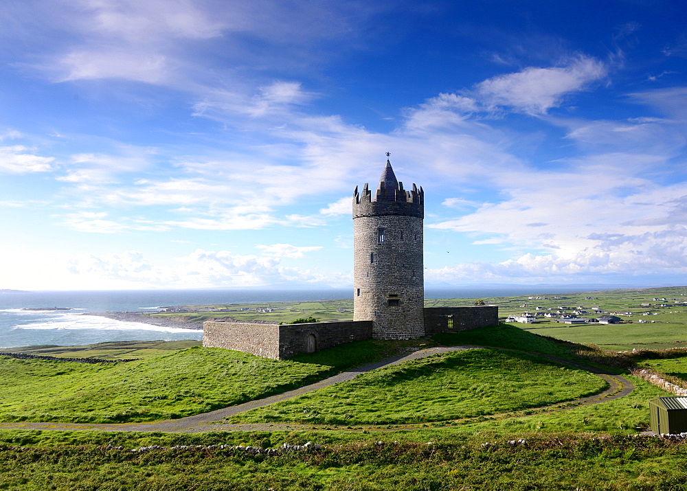 Doonagore Castle near Doolin, Clare, West coast, Ireland