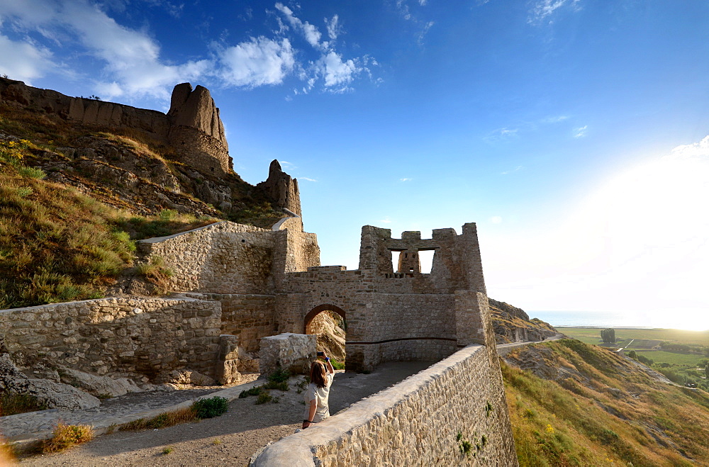 Castle near Van, Lake Van, Kurd populated area, east Anatolia, East Turkey, Turkey