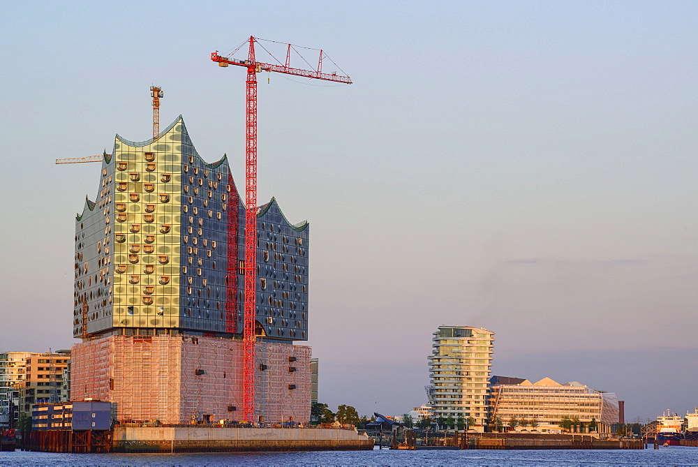 Elbphilharmonie and Marco Polo Tower, Hafencity, Hamburg, Germany