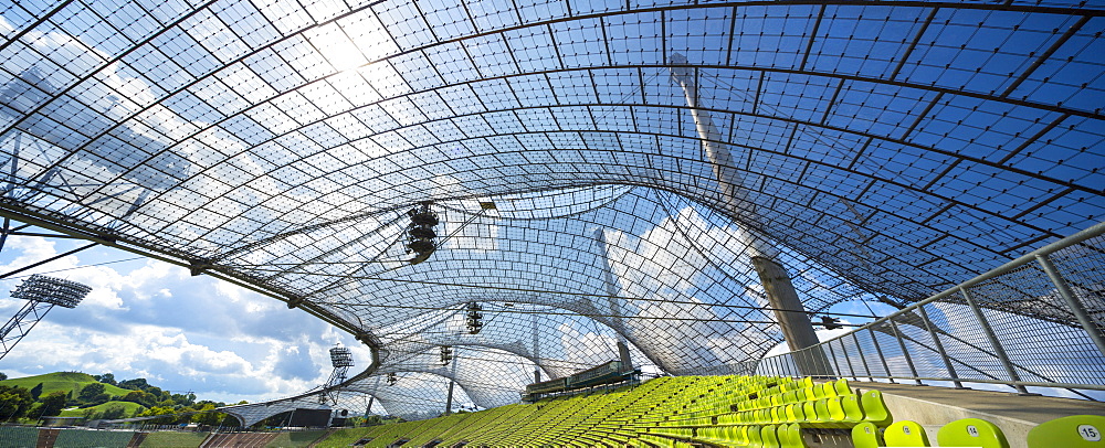 Roof of the Olympic stadium, Munich, Upper Bavaria, Bavaria, Germany