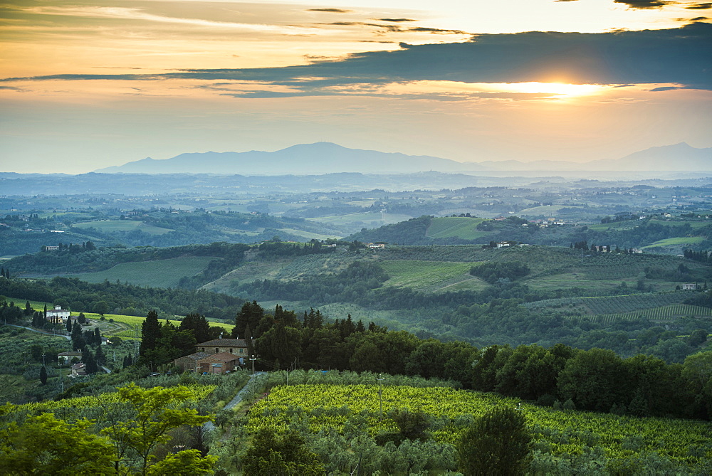 landscape near Tavarnelle Val di Pesa, Chianti, Tuscany, Italy