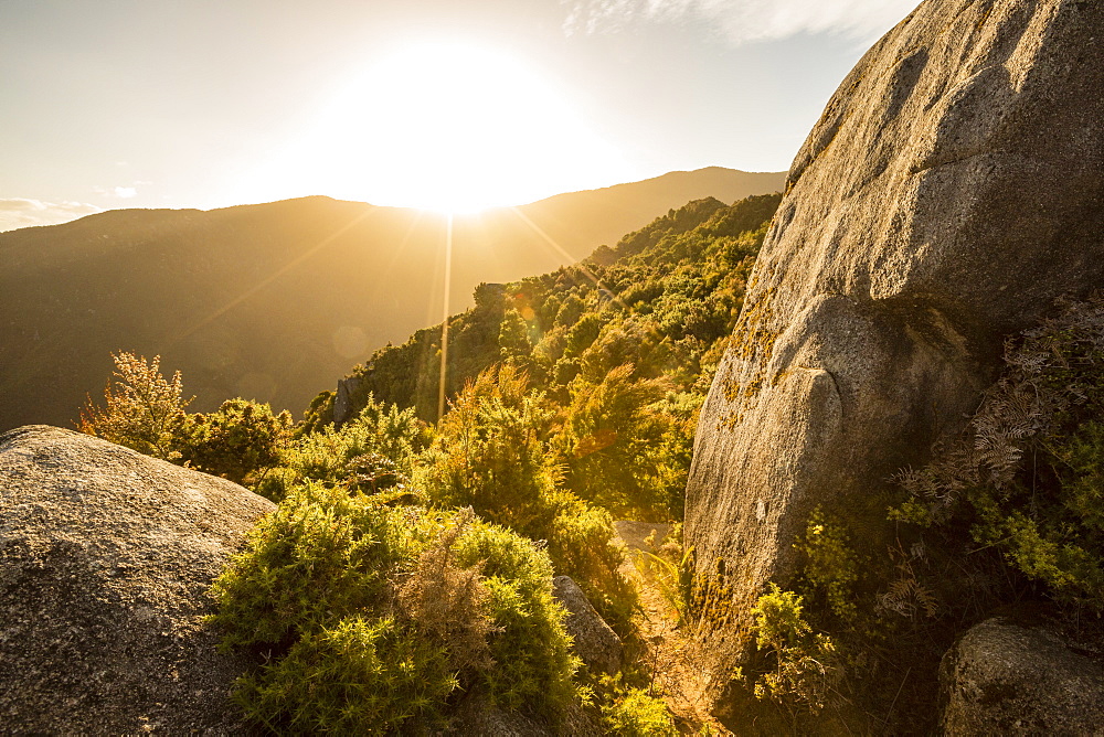 Sunset at Castle Rocks, Abel Tasman National Park, South Island, New Zealand