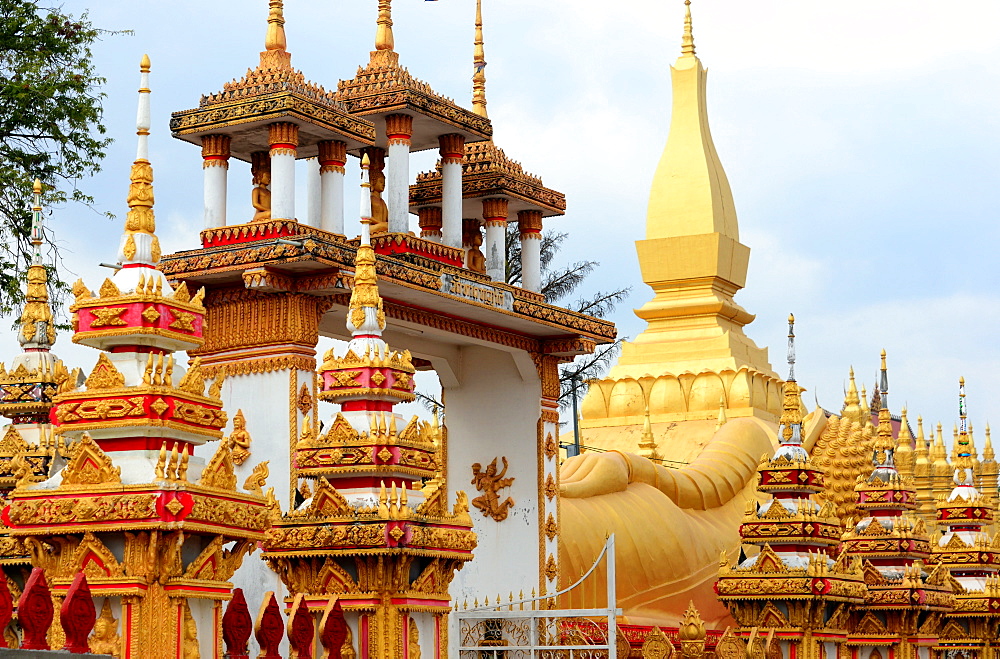 Wat That Luang, Vientiane, Laos, Asia