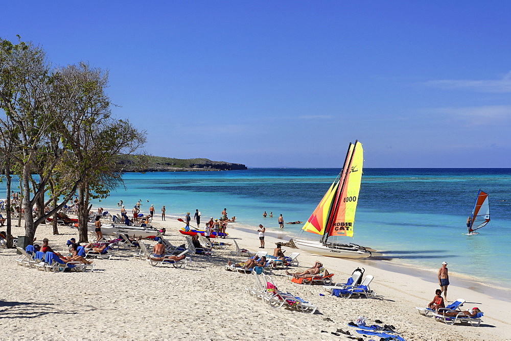 Sandy beach, Club Amigo Atlantico, Guardalavaca, Holguin, Cuba, West Indies