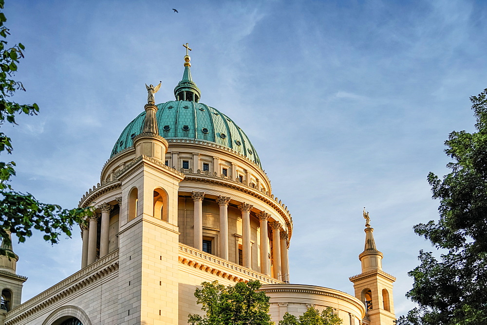 Dome of St. Nicholas church, Nikolaikirche, Alter Markt, Potsdam, Brandenburg, Germany