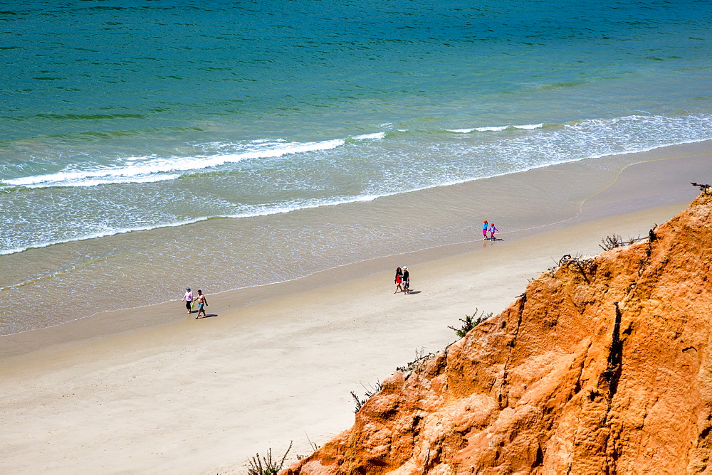 Red cliffs, Praia de Falesia, Albufeira, Algarve, Portugal