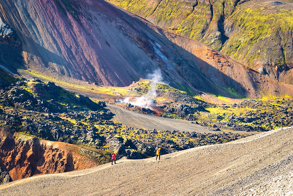 Brennsteinsalda, Volcano, Hiking Landmannalaugar, Mountains, Highlands, Iceland, Europe