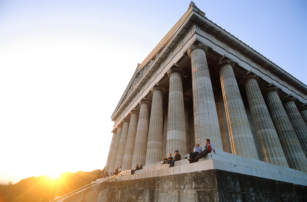 Walhalla temple near Regensburg, Bavaria, Germany