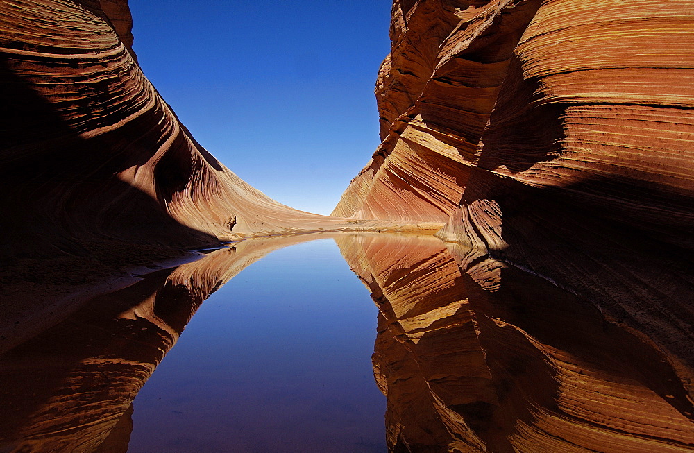 The Vermillion Cliff, sandstone formations in the sunlight, Coyote Buttes, Arizona, North America, Amerca