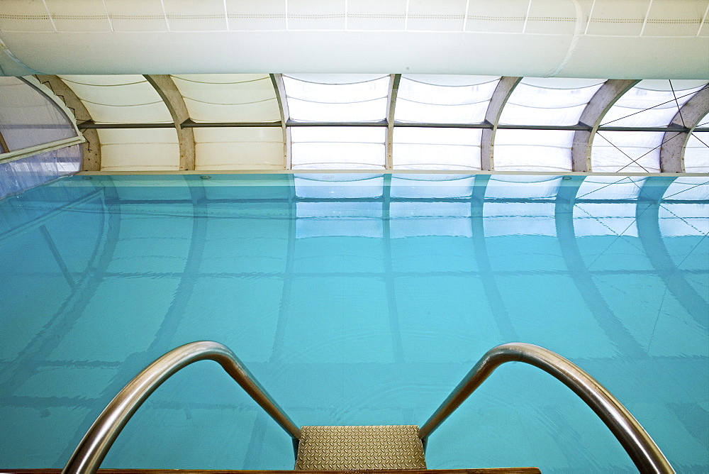 Badeschiff, floating pool on the Spree river, Berlin