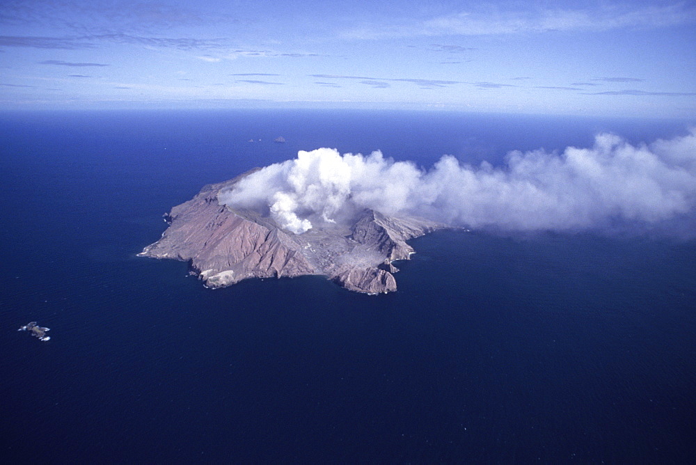 Aerial Photo of White Island Volcano, Near Bay of Plenty, North Island, New Zealand