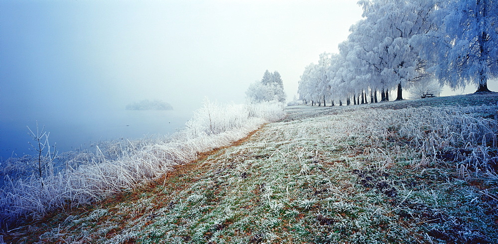 Lake Staffelsee, Murnau, Blaues Land, Landkreis Garmisch, Upper Bavaria, Germany