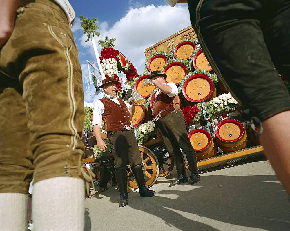 Entrainment of the hosts, Oktoberfest, Munich, Bavaria