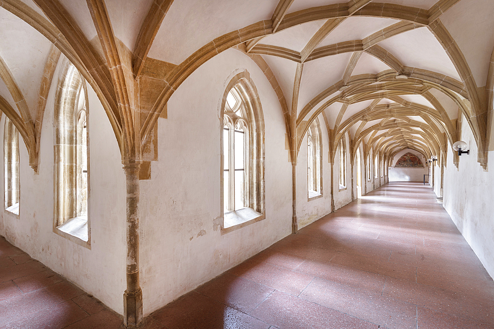 Cloister in the Blaubeuren monastery, Alb-Donau district, Baden-Württemberg, Germany