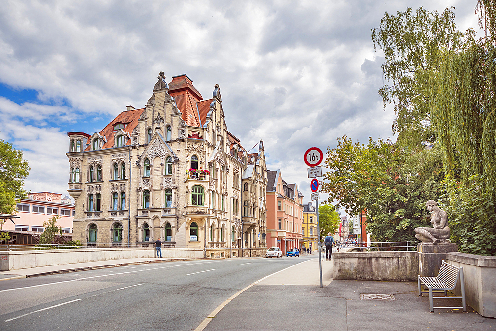 Mohrenstrasse in Coburg, Upper Franconia, Bavaria, Germany