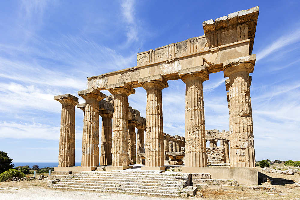 Temple E, Greek site, Selinunte, Sicily, Italy