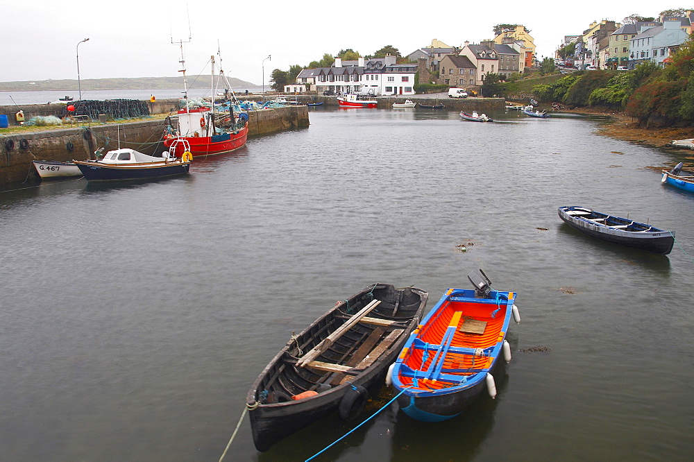 outdoor photo, old fishing port of Roundstone, Connemara, County Galway, Ireland, Europe