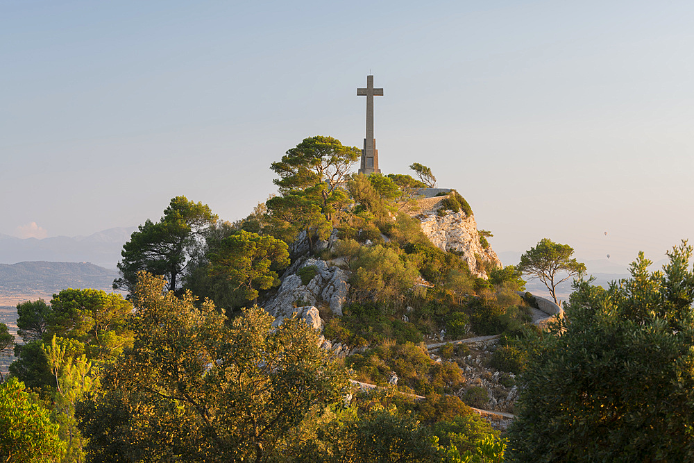 Viewpoint at Sant Salvador Monastery, Felanitx, Mallorca, Balearic Islands, Spain