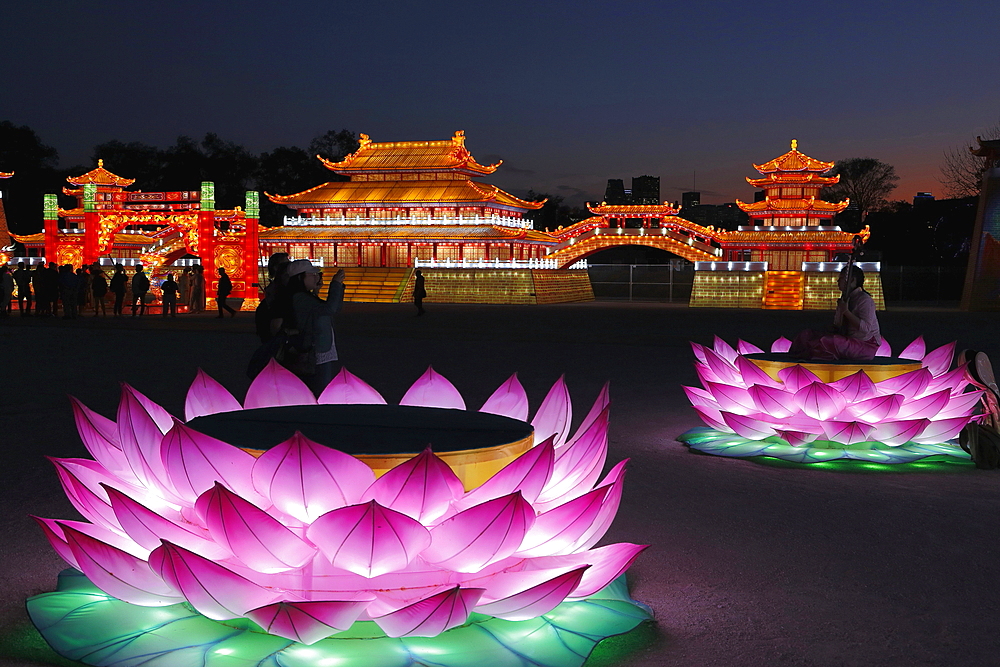 Feux Follet, chinese lights event, Montreal, Quebec, Canada