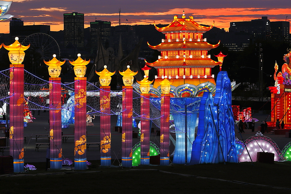 Feux Follet, chinese lights event, Montreal, Quebec, Canada