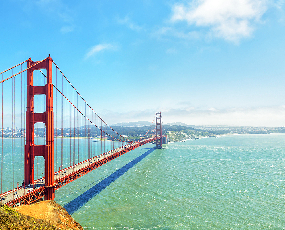 View of Golden Gate Bridge, San Francisco, California, USA