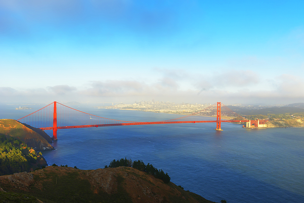 View of Golden Gate Bridge, San Francisco, California, USA