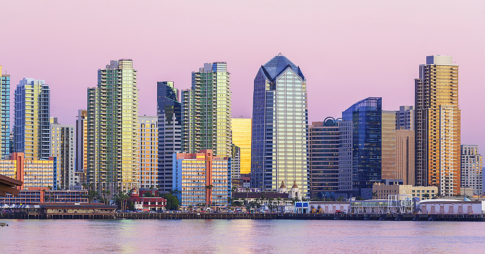 San Diego skyline and harbor, San Diego, California, United States of America,