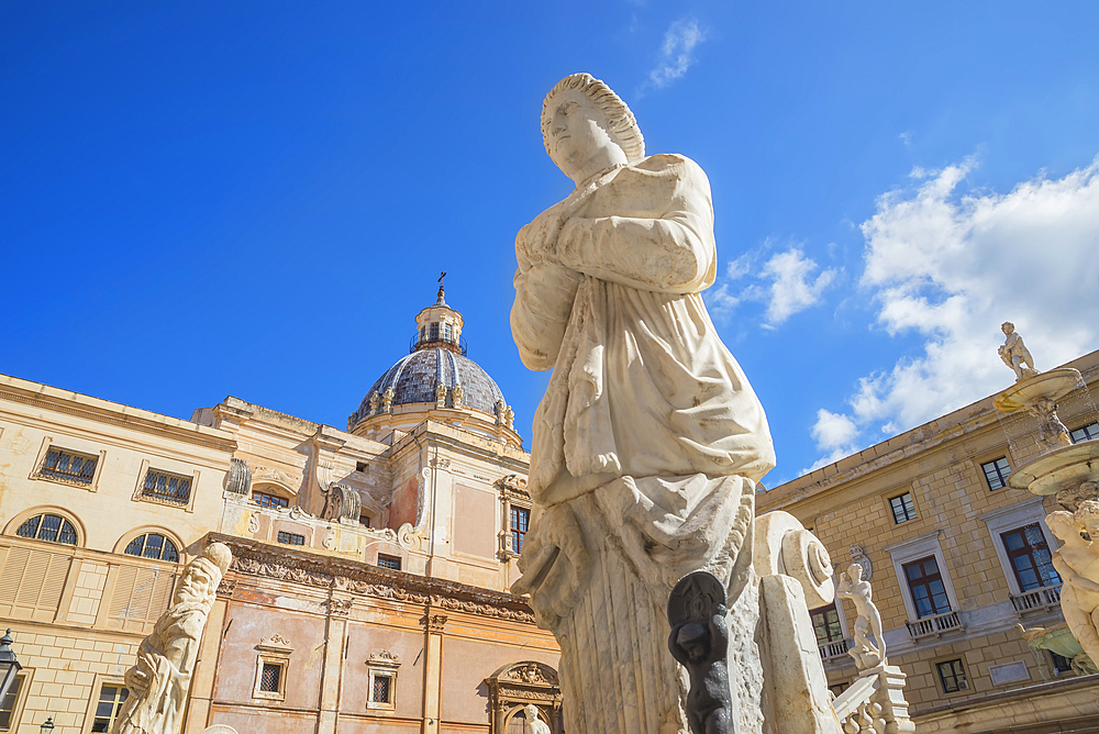 Piazza Pretoria, Palermo, Sicily, Italy, Europe,