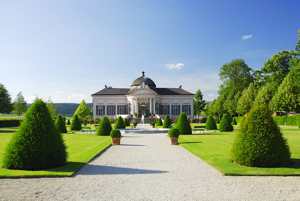 Garden of Melk Abbey, Wachau, Lower Austria, Austria