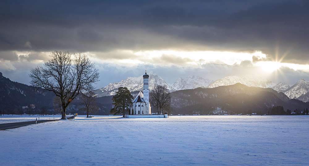 Pilgrimage Church of St. Coloman, Schwangau, Allgäu, Bavaria, Germany