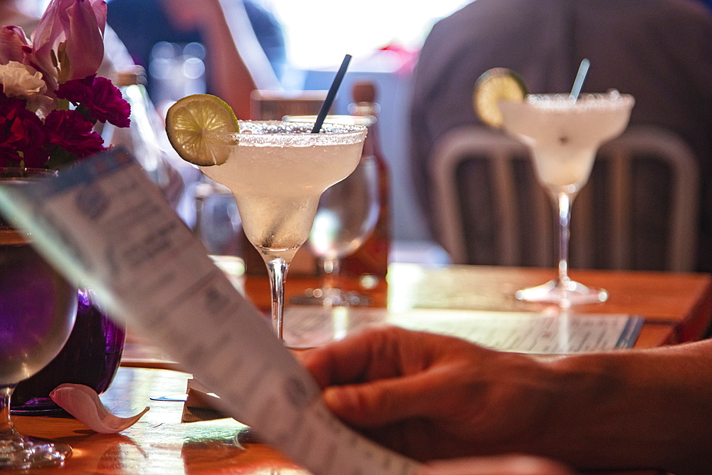 Detail of Margarita Cocktails at Dianne's Fish Shack