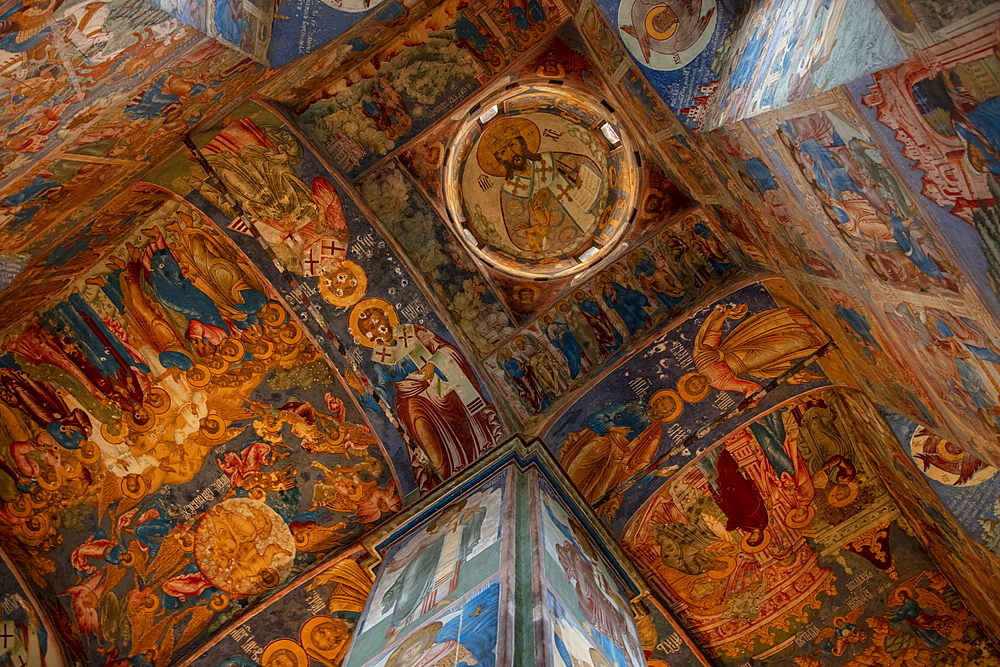 Interior view of the Church of the Prophet St. Elijah, Yaroslavl, Yaroslavl District, Russia, Europe