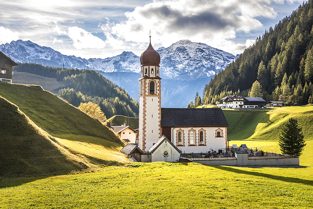 Parish Church of St. Anthony in Niederthai in the Ötztal, Tyrol, Austria