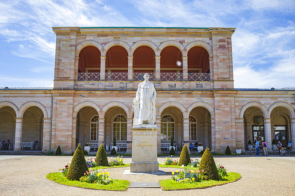 Bavarian State Bath and Spa Garden in Bad Kissingen, Bavaria, Germany