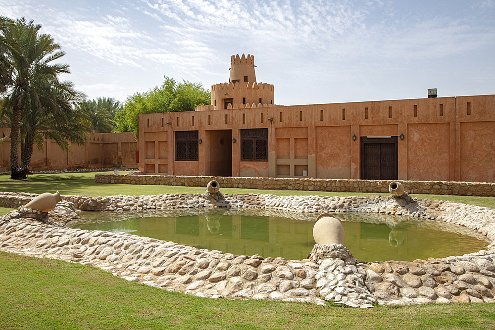 Gardens of the Sheikh Zayed Palace Museum (Al Ain Palace Museum), Al Ain, Abu Dhabi, United Arab Emirates, Middle East