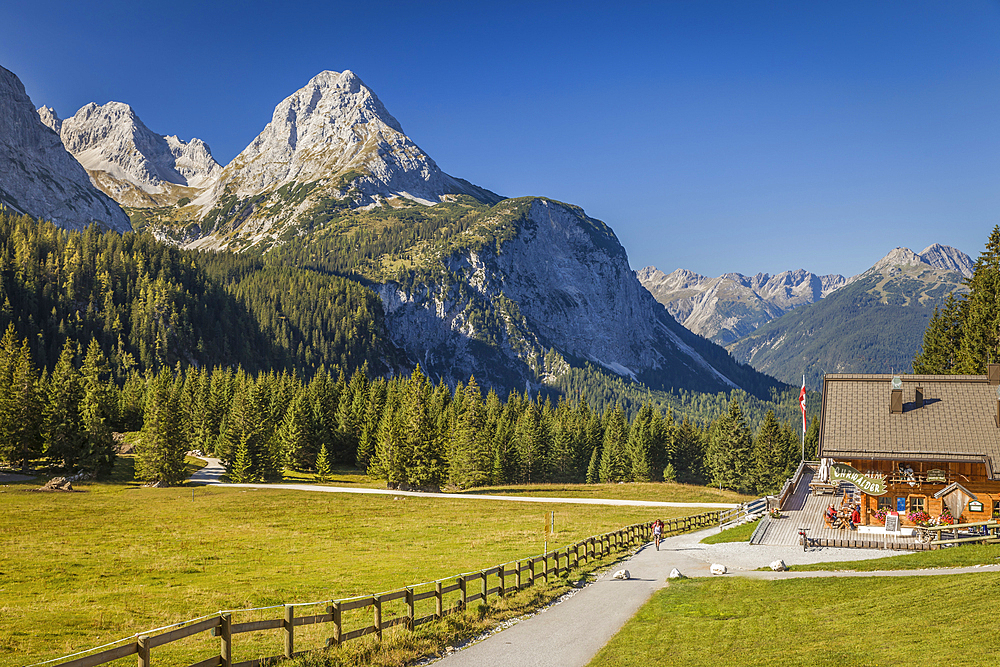 Ehrwalder Alm in the Gaistal above Ehrwald in Tirol, Tyrol, Austria